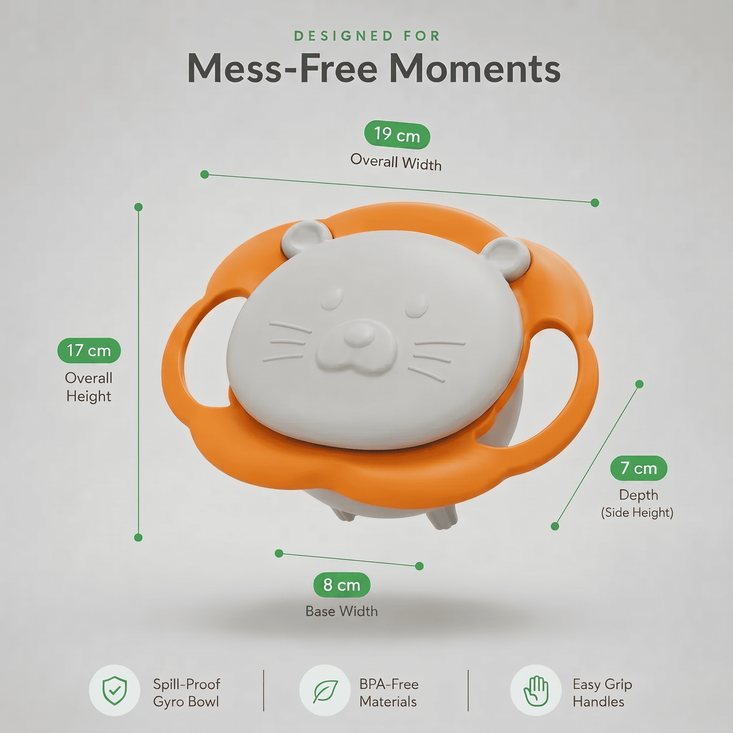 PawBowl 360° Rotating Spill-Proof Kids Bowl
